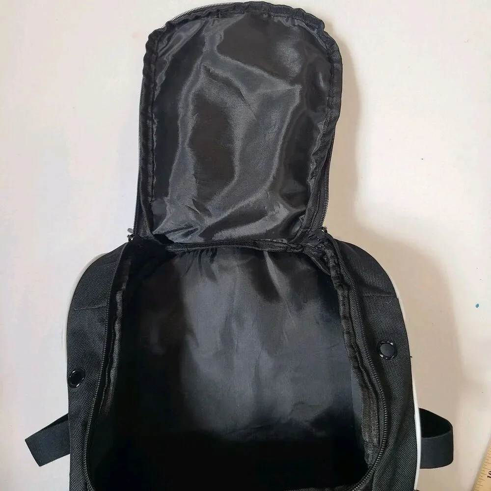 DAREKUKU Youth Baseball/Softball Backpack Bat Bag Black/Silver